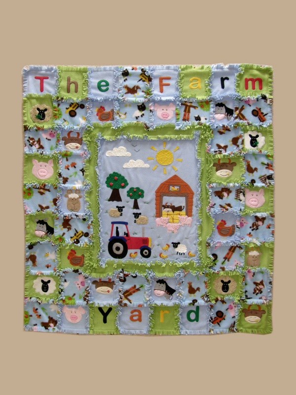 Farmyard Fleece Quilt Pattern GAILFARMFLEECE