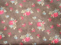 Brown Floral Fabric