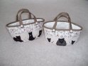Cat and Sheep Work Baskets
