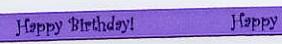 happy birthday purple